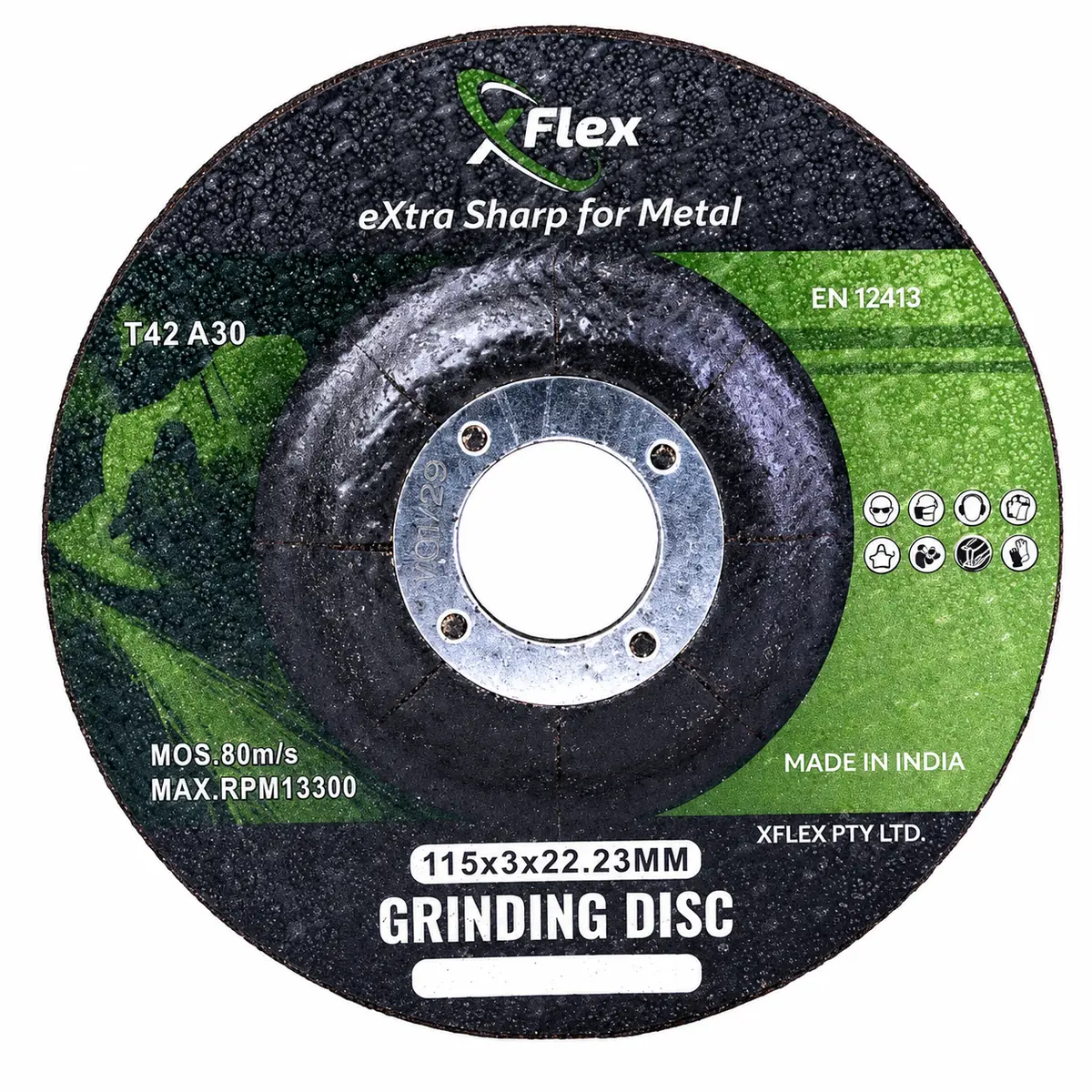 115x3mm (4.5”) Type 42 Grinding Disc - 10 Pack