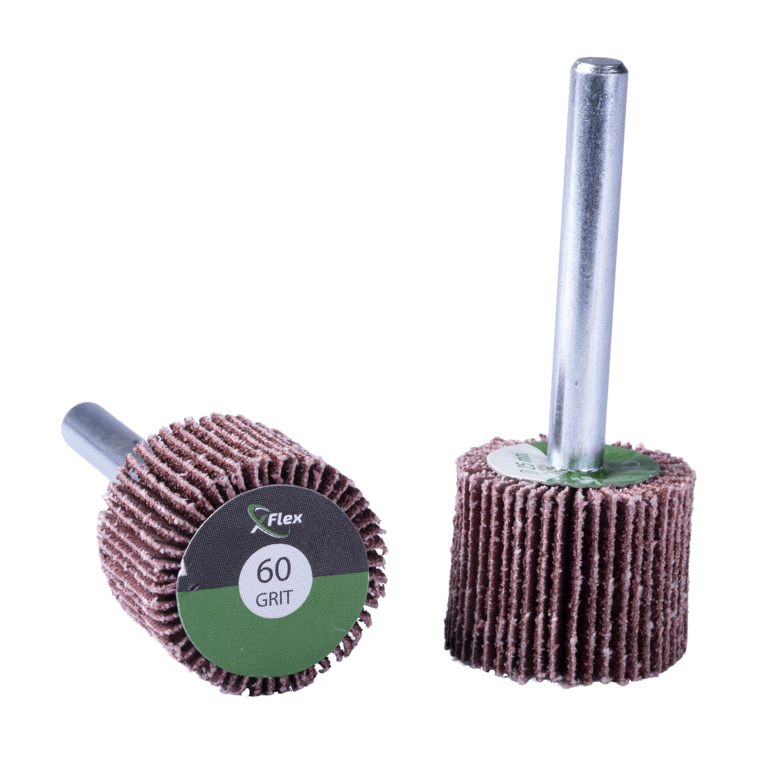 25x20mm Aluminium Oxide Mounted Flap Wheel 60 Grit - 25 Pack