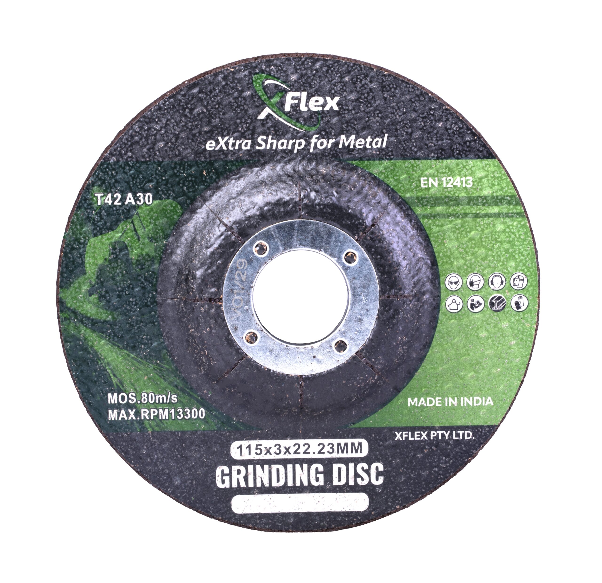 115x3mm (4.5”) Type 42 Grinding Disc - 10 Pack