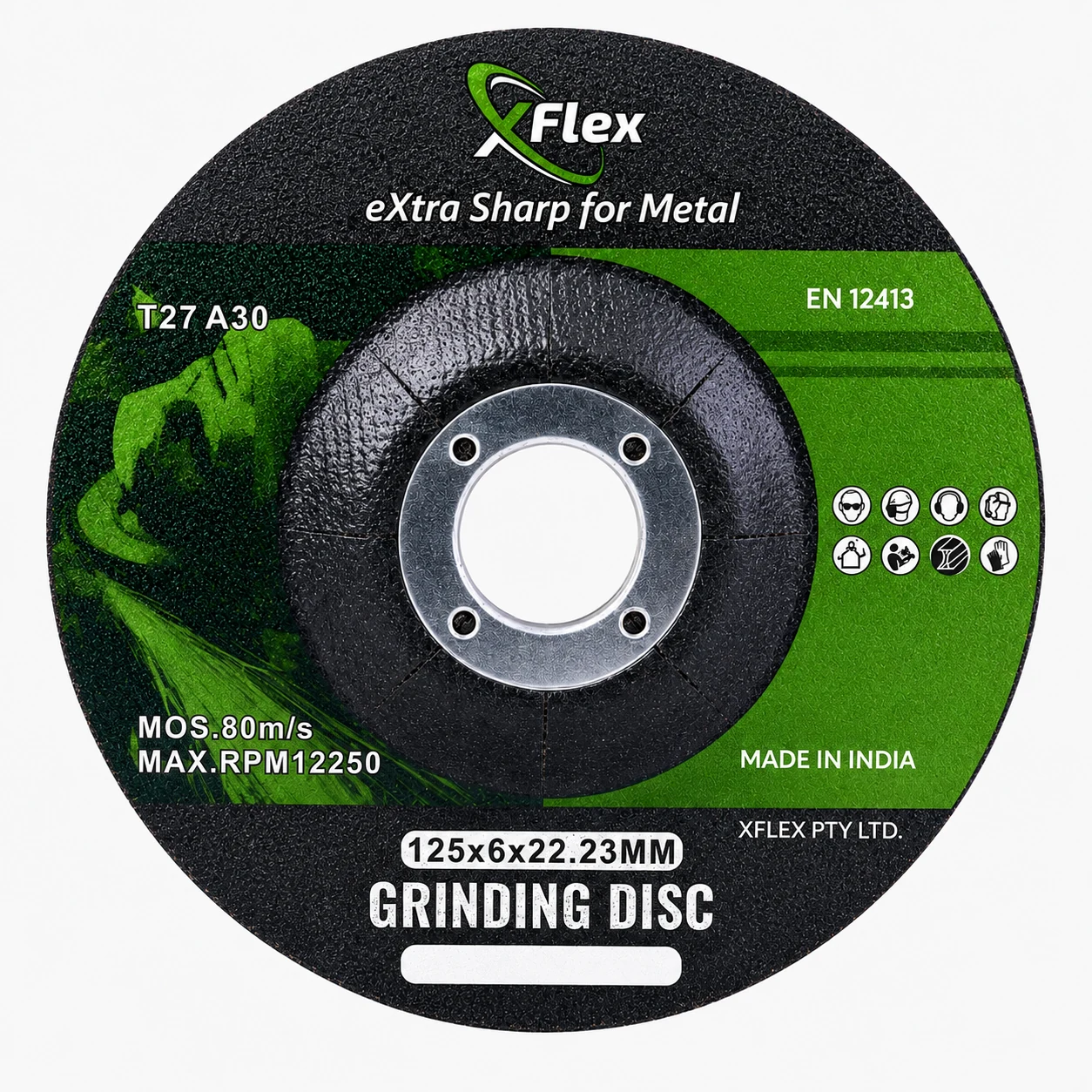 125x6mm (5”) Grinding Disc - 10 Pack