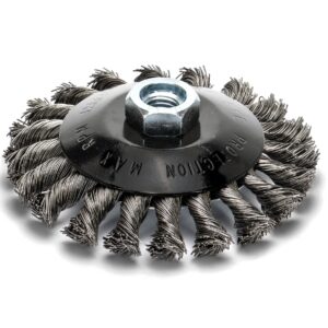 115mm Twist Knot Bevel Wire Brush Wheel – Steel