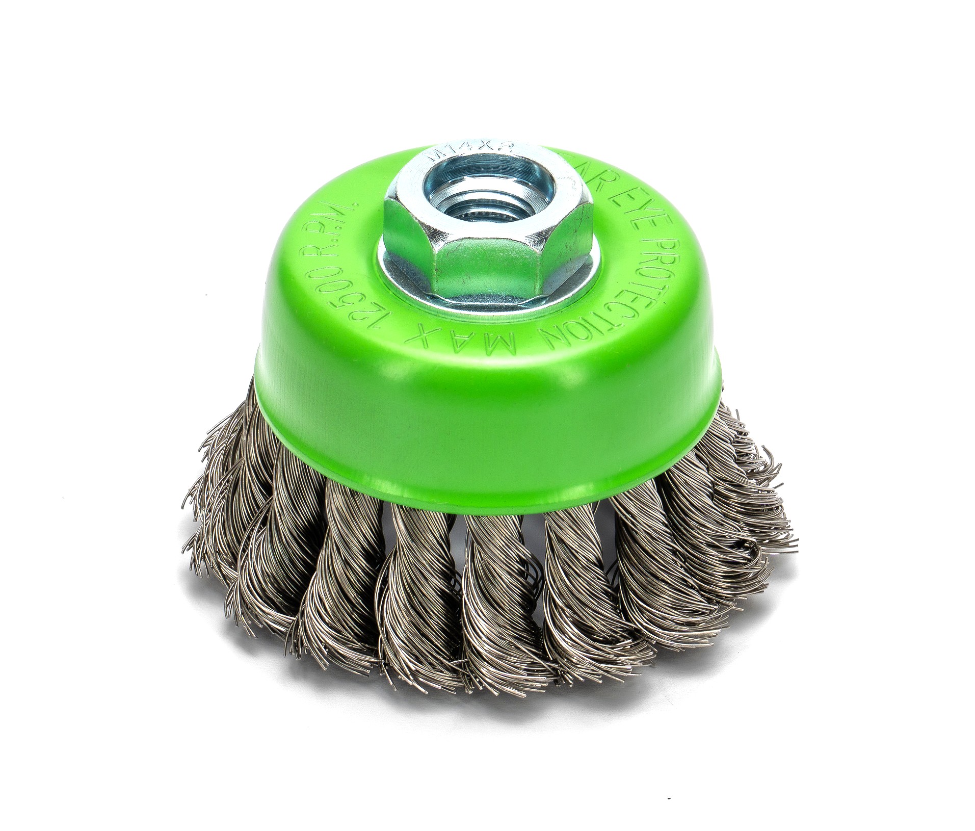 75mm Twist Knot Cup Wire Brush Wheel – Stainless Steel